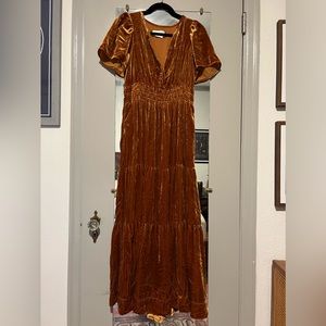 Anthropologie Somerset Velvet Maxi, Size Small, EUC
